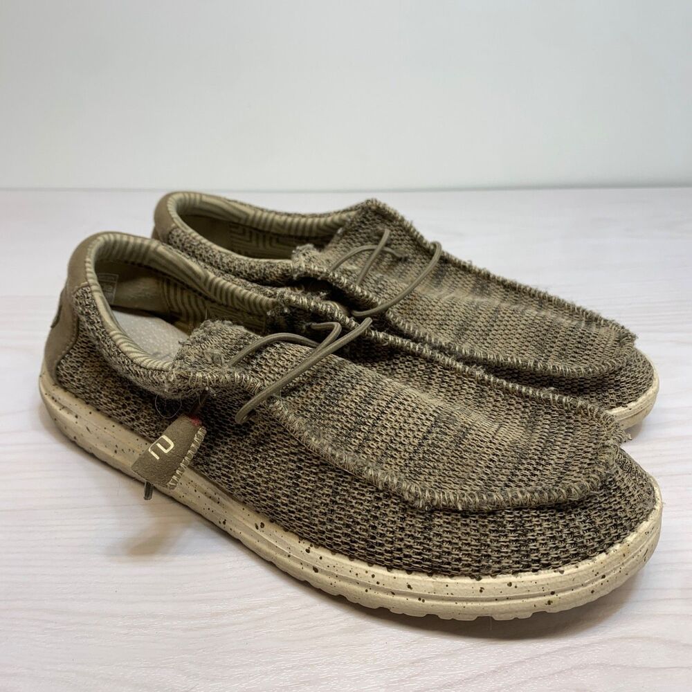Hey‎ Dude Wally Sox Brown Loafer Shoes Mens Size 11 Slip On Comfort